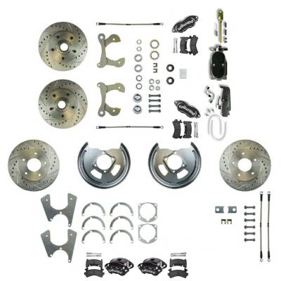 The Right Stuff Detailing - The Right Stuff FSC564SDCZY Brake Conversion Kit Front/Rear for Chevy