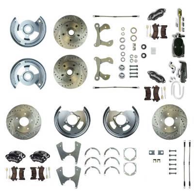 The Right Stuff Detailing - The Right Stuff FSC564SDCSY Brake Conversion Kit Front/Rear for Chevy