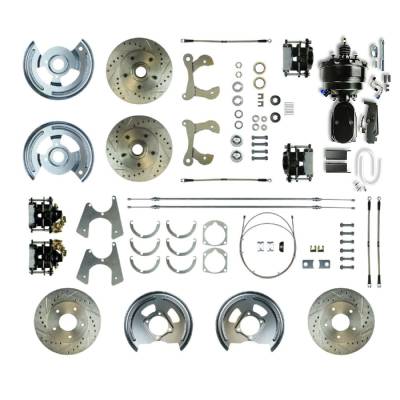 The Right Stuff Detailing - The Right Stuff FSC584DCCSY Brake Conversion Kit Front/Rear for Chevy