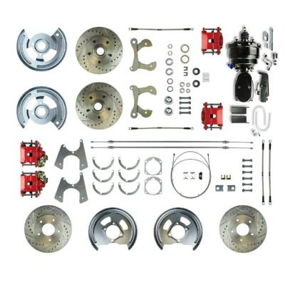 The Right Stuff Detailing - The Right Stuff FSC584DCCZY Brake Conversion Kit Front/Rear for Chevy