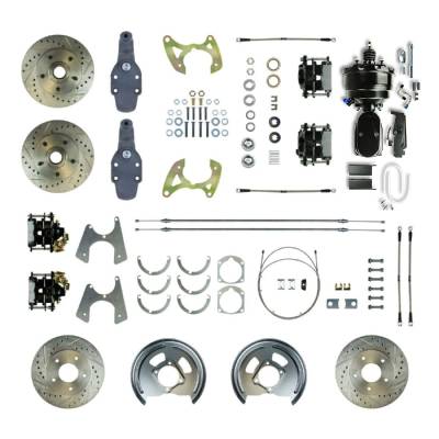 The Right Stuff Detailing - The Right Stuff FSC584DCDSY Brake Conversion Kit Front/Rear for Chevy