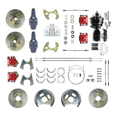 The Right Stuff Detailing - The Right Stuff FSC584DCDZY Brake Conversion Kit Front/Rear for Chevy