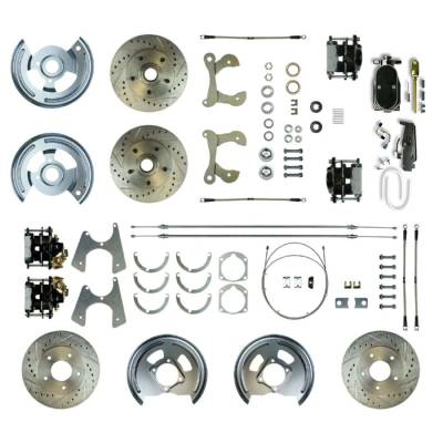 The Right Stuff Detailing - The Right Stuff FSC584SDCSY Brake Conversion Kit Front/Rear for Chevy