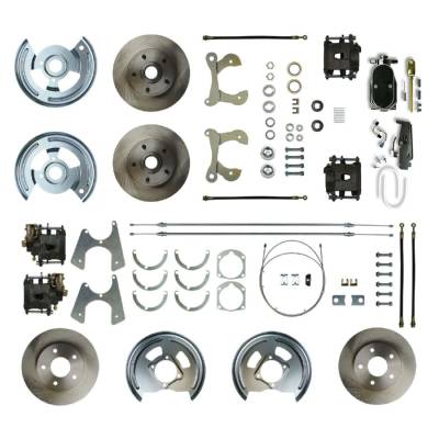 The Right Stuff Detailing - The Right Stuff Detailing FSC584SDCY Brake Conversion Kit Front/Rear for Chevy