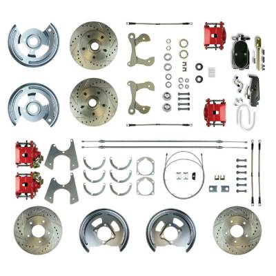 The Right Stuff Detailing - The Right Stuff FSC584SDCZY Brake Conversion Kit Front/Rear for Chevy