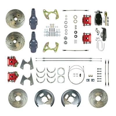 The Right Stuff Detailing - The Right Stuff FSC584SDDZY Brake Conversion Kit Front/Rear for Chevy
