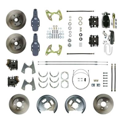 The Right Stuff Detailing - The Right Stuff Detailing FSC584SDDY Brake Conversion Kit Front/Rear for Chevy