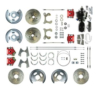 The Right Stuff Detailing - The Right Stuff FSC594DCCZY Brake Conversion Kit Front/Rear for Chevy