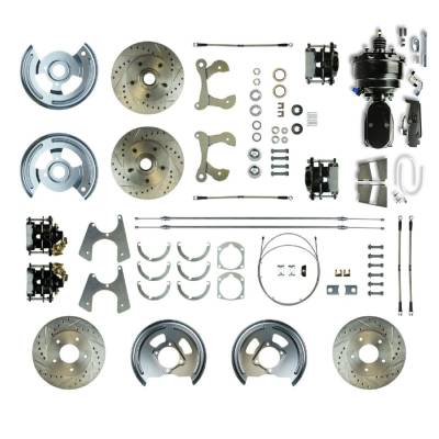 The Right Stuff Detailing - The Right Stuff FSC594DCCSY Brake Conversion Kit Front/Rear for Chevy