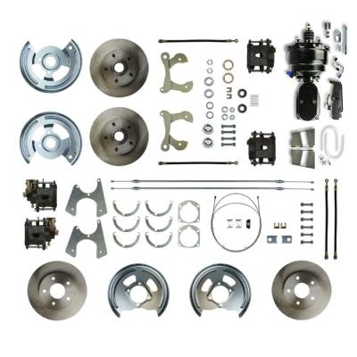 The Right Stuff Detailing - The Right Stuff Detailing FSC594DCCY Brake Conversion Kit Front/Rear for Chevy
