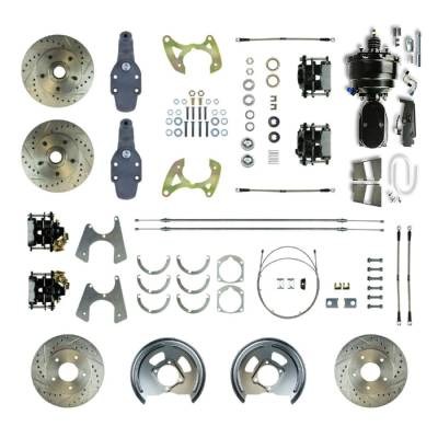 The Right Stuff Detailing - The Right Stuff FSC594DCDSY Brake Conversion Kit Front/Rear for Chevy