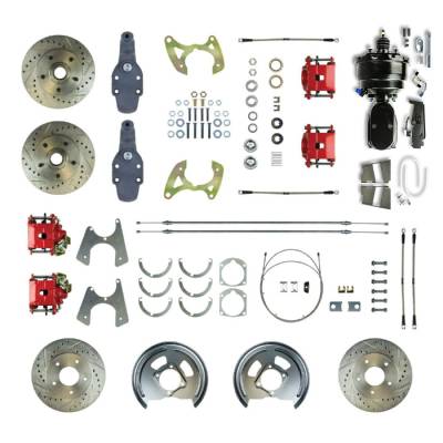 The Right Stuff Detailing - The Right Stuff FSC594DCDZY Brake Conversion Kit Front/Rear for Chevy