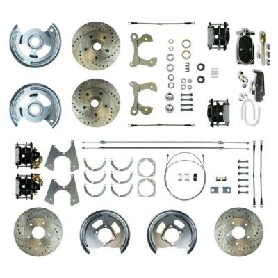 The Right Stuff Detailing - The Right Stuff FSC594SDCSY Brake Conversion Kit Front/Rear for Chevy