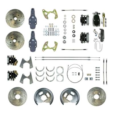 The Right Stuff Detailing - The Right Stuff FSC594SDDSY Brake Conversion Kit Front/Rear for Chevy