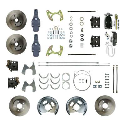 The Right Stuff Detailing - The Right Stuff Detailing FSC594SDDY Brake Conversion Kit Front/Rear for Chevy