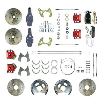 The Right Stuff Detailing - The Right Stuff FSC594SDDZY Brake Conversion Kit Front/Rear for Chevy