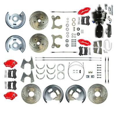 The Right Stuff Detailing - The Right Stuff FSC604DCCZY Brake Conversion Kit Front/Rear for Chevy