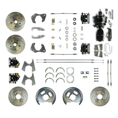 The Right Stuff Detailing - The Right Stuff FSC654DCCSY Brake Conversion Kit Front/Rear for Chevy
