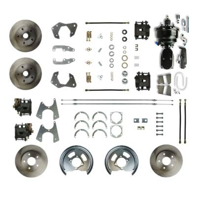 The Right Stuff Detailing - The Right Stuff Detailing FSC654DCCY Brake Conversion Kit Front/Rear for Chevy
