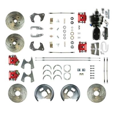 The Right Stuff Detailing - The Right Stuff FSC654DCCZY Brake Conversion Kit Front/Rear for Chevy