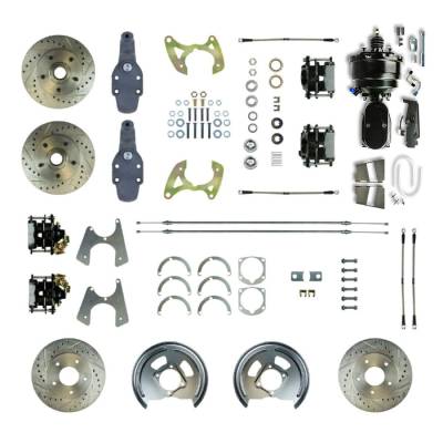 The Right Stuff Detailing - The Right Stuff FSC654DCDSY Brake Conversion Kit Front/Rear for Chevy