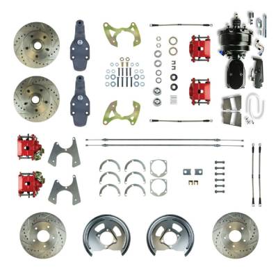 The Right Stuff Detailing - The Right Stuff FSC654DCDZY Brake Conversion Kit Front/Rear for Chevy