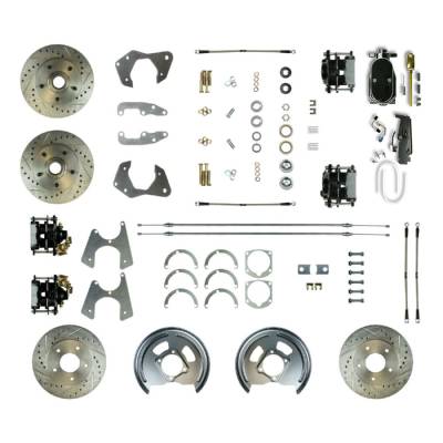 The Right Stuff Detailing - The Right Stuff FSC654SDCSY Brake Conversion Kit Front/Rear for Chevy