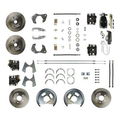 The Right Stuff Detailing - The Right Stuff Detailing FSC654SDCY Brake Conversion Kit Front/Rear for Chevy