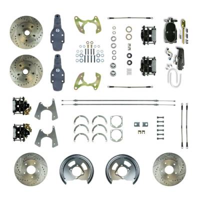 The Right Stuff Detailing - The Right Stuff FSC654SDDSY Brake Conversion Kit Front/Rear for Chevy