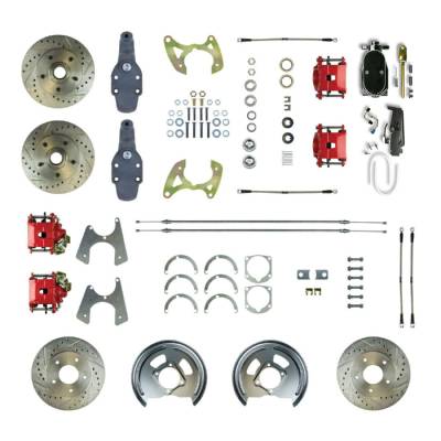 The Right Stuff Detailing - The Right Stuff FSC654SDDZY Brake Conversion Kit Front/Rear for Chevy