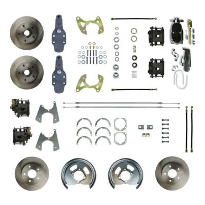 The Right Stuff Detailing - The Right Stuff Detailing FSC654SDDY Brake Conversion Kit Front/Rear for Chevy