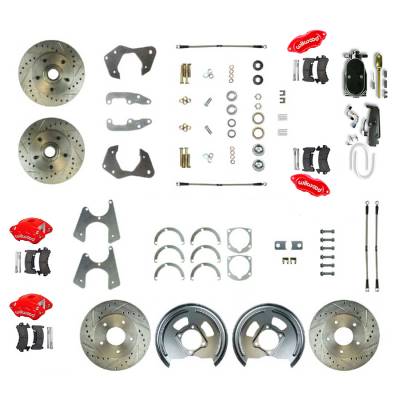 The Right Stuff Detailing - The Right Stuff FSC664SDCZY Brake Conversion Kit Front/Rear for Chevy