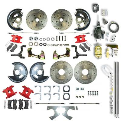 The Right Stuff Detailing - The Right Stuff AFXHB22CZ Brake Conversion Kit Front/Rear Chevy/Pontiac