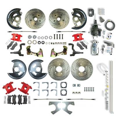 The Right Stuff Detailing - The Right Stuff AFXHB22CZX Brake Conversion Kit Front/Rear Chevy/Pontiac