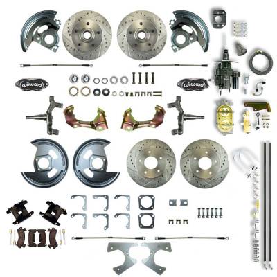 The Right Stuff Detailing - The Right Stuff AFXHB22DS Brake Conversion Kit Front/Rear Chevy/Pontiac