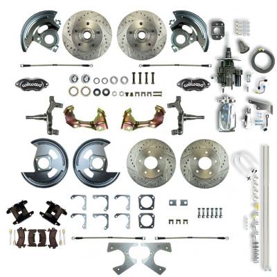 The Right Stuff Detailing - The Right Stuff AFXHB22DSX Brake Conversion Kit Front/Rear Chevy/Pontiac