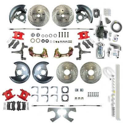 The Right Stuff Detailing - The Right Stuff AFXHB22DZX Brake Conversion Kit Front/Rear Chevy/Pontiac
