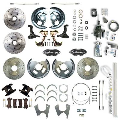 The Right Stuff Detailing - The Right Stuff AFXHB25CSX Brake Conversion Kit Front/Rear Chevy/Pontiac