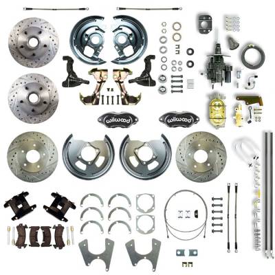The Right Stuff Detailing - The Right Stuff AFXHB25CS Brake Conversion Kit Front/Rear Chevy/Pontiac