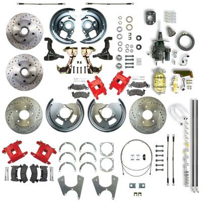 The Right Stuff Detailing - The Right Stuff AFXHB25CZ Brake Conversion Kit Front/Rear Chevy/Pontiac