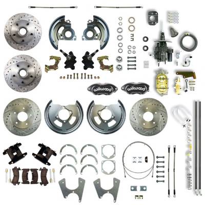 The Right Stuff Detailing - The Right Stuff AFXHB25DS Brake Conversion Kit Front/Rear Chevy/Pontiac