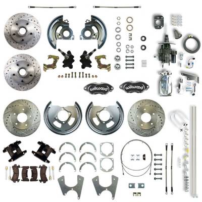 The Right Stuff Detailing - The Right Stuff AFXHB25DSX Brake Conversion Kit Front/Rear Chevy/Pontiac