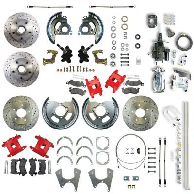 The Right Stuff Detailing - The Right Stuff AFXHB25DZX Brake Conversion Kit Front/Rear Chevy/Pontiac