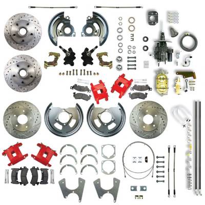 The Right Stuff Detailing - The Right Stuff AFXHB25DZ Brake Conversion Kit Front/Rear Chevy/Pontiac