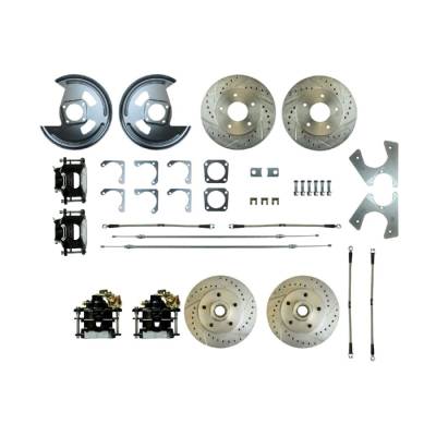 The Right Stuff Detailing - The Right Stuff F75RD07S FR/RR Brake Conversion Kit for 75-77 Chevy Camaro