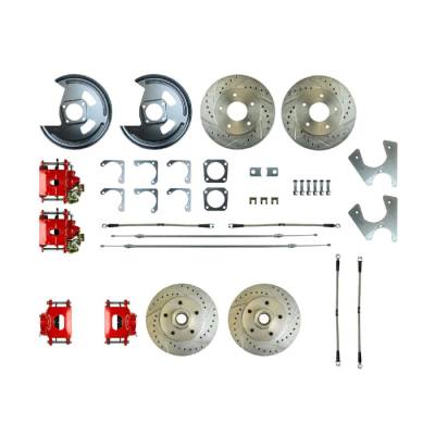 The Right Stuff Detailing - The Right Stuff F78RD07Z Front/Rear Brake Conversion Kit for 78 Chevy Camaro