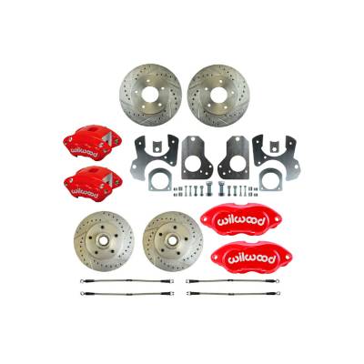 The Right Stuff Detailing - The Right Stuff F82RDM278Z Brake Conversion Kit FR & RR for 82-87 Chevy Camaro
