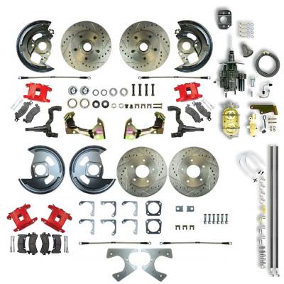 The Right Stuff Detailing - The Right Stuff AFXHB21CZ Brake Conversion Kit Front/Rear Select GM Cars
