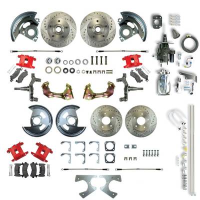 The Right Stuff Detailing - The Right Stuff AFXHB21DZX Brake Conversion Kit Front/Rear Select GM Cars