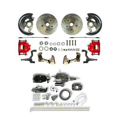 The Right Stuff Detailing - The Right Stuff AFXHB02CZY Chevy/Pontiac Brake Conversion Kit Front